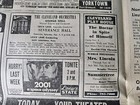 1960s Movie Theater Vintage Newspaper Ads Boston Strangler 2001 Space Odessey 