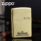 Brass Stamped Marlboro Squatting Zippo Lighter Us Shipping