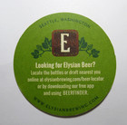 Vintage Elysian Brewing Seattle Washington Beer Coaster Craft Beer Memorabilia