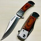 8 75    Wood Tactical Spring Assisted Open Blade Folding Pocket Knife Hunting
