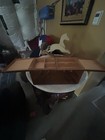 Vintage Accordion Wooden Sewing Basket