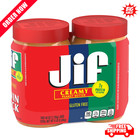 Jif Creamy Peanut Butter  40 Oz Jars  2 Pack 