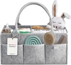 Nursery Storage Basket - Baby Diaper Box Organizer For Diaper Station