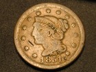 1851 Braided Hair Large Cent