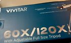 Vivitar Refractor Telescope 60 120x Interchangeable Lenses W  Tripod New In Box