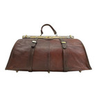Vintage Antique Xl Leather Doctors Bag Travel Luggage Gladstone Case Distressed