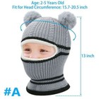 Kids Toddler Baby Winter Warm Hat Hooded Scarf Earflap Knitted Cap Girls Boys