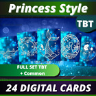 Topps Disney Collect Princess Style Tbt Full Set   Co  24 Digital Cards 