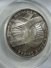 1972-g Germany 10 Marks Olympic Knot Commemorative Graded Ms 63 By Anacs