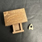 Miniature Wooden Spirit Board   Drawer Haunted Vintage Ouija Game Wood