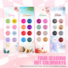 Gel Nail Polish Kit With U V Light  32 Colors All Seasons Soak Off 60 Pcs Gel Po