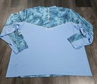 Huk Performance Fishing Icon X Camo Shirt Men 3xl Blue Subphantis Flow Stretch