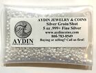 5 Oz Troy Ounces Silver Poured Shot  999  Fine Silver - In Stock Free Shipping