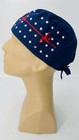 Scrub Cap Nurse Scrubs Hat Nursing Doctor Cardiologist Blue Caduceus Patriotic