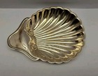  vintage English Silver-plated Scallop-shell Serving butter Dish  Marked England