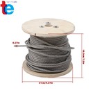 Stainless Steel Cable 1 4 Inch X 200 Ft 7 X 19 T304 Stainless Steel Wire Rope