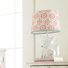 Levtex Baby - Fiona Table Lamp - Spindle Base With Pink Rosette Shade - Nurse   