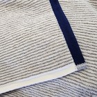 Tommy Hilfiger 8pc Striped Cotton Towel Set White Navy Gray Bath Hand Washcloths