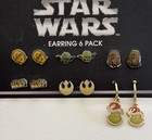 Loungefly Star Wars Multicolor Earring Set 6 Pack   Set Includes Earrings