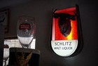 Schlitz Malt Liquor Bull Sign  1972 