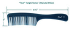 Teal Tangle Tamer Curved Tooth Comb Detangler Hair Brush For Wet   Dry Hair