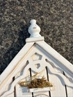 White Wash Wooden Victorian Beach House Wall-mounted Toilet Paper Roll Holder