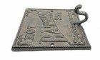 Rustic Hot Bath Sign Hook Farmhouse Primitive Wall Bathroom Hanger Vtg Decor 