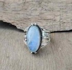 Rainbow Moonstone Ring 925 Sterling Silver Handmade Wonderful Ring All Size R103