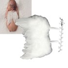 Newborn Baby Photography Props Angel Feather Wing Headband Set Feat Part