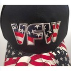 Vtg Vfw Veterans Of Foreign Wars Snapback Hat Stars   Stripes Made Usa Grommets