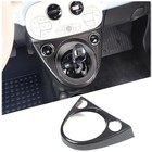 Gear Shift Frame Cover Trim Compatible With Fiat 500 2011-2023 Abs Carbon Fiber