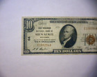 1929  10 National Currency Note National Bank Of Milwaukee  Wi      Nice    