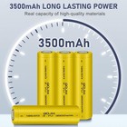 2 Pack 3 7 Volt 18650 Rechargeable Battery  3000mah Battery Flat Top Lithium Bat