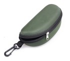 Hard Shell Sunglasses Case Portable Zipper Eyeglasses Box Protector With Clip