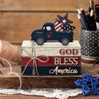 4 Pcs 4th Of July Tabletop Decorations Patriotic Wooden Signs Red White 