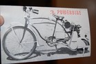 Vintage C  1947 Powerbike Motorized Advertising Sales Brochure D  Fox Sales Mi 