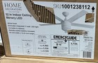 Home Decorators Collection Merwry 52in  Integrated Led Indoor White Ceiling Fan
