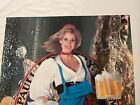 Vintage 1986 St Pauli Girl German Beer Poster With Sexy Woman 31 75   x21   