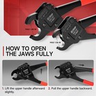 Angle Head F1807 Pex Pipe Crimping Tool Copper Rings 1 2 3 4inch Two Crimper Set