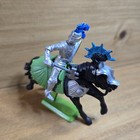 Vintage 1971 Britains Deetail Medieval Knights Toy Soldiers Set Of 14 Silver