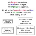 Personalized Stamp Custom Stamps Self Inking Handmade Wedding Address Logo Stamp