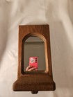 Vintage Wood Wall Sconce Shelf With Mirror Rustic Cottage