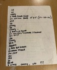 Bon Jovi - Stage Used Set List  One Wild Night Tour  Vienna Austria 29 June 2001
