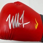Autographed signed Mike Tyson Imperfect Red Everlast Boxing Glove Hologram Coa