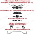 For Crv 2020-21 Grille trims bumper Headlight Brackets fog Lights radiator Cover