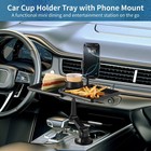 Car Food Tray  Car Cup Holder Tray  Detachable Cup Holder Tray For Car  360    