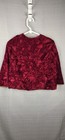 Vintage 1950s Burgundy Crushed Velvet Cape With Gold Lining And Laurel Clasp