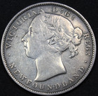 1890 Newfoundland Canada 20 Cent 100k Mintage Very Fine  Dets Km 4 Free Shipping