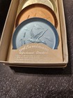 In Box Vintage Mid Century Mcm Aluminum Coaster Set Of 8 Coasters  Ducks Geese