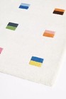 Colorful Modern Wool Rug   Assorted Squares Pattern   Decorative Area Carpet
